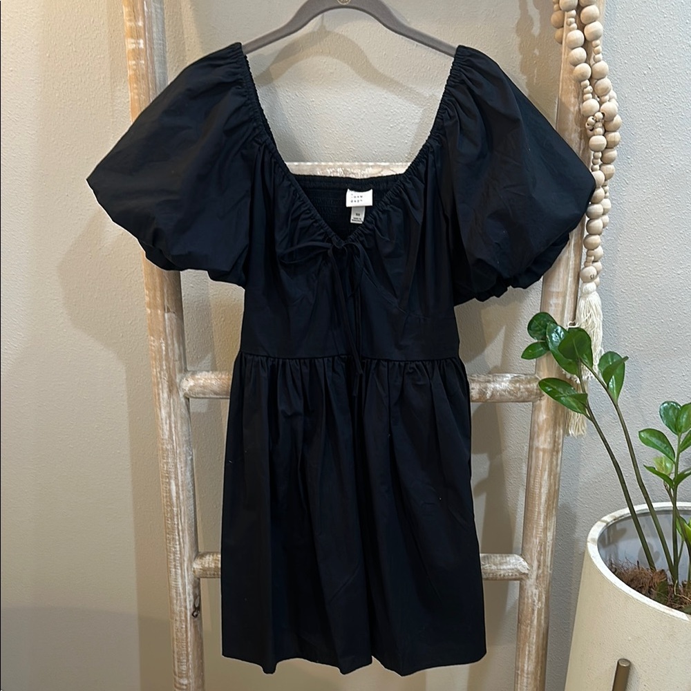 Black Puff Sleeve Dress from A New Day size xsmall